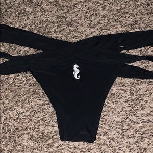 Barely Worn Black Sunnyco Strappy Bottoms!!!